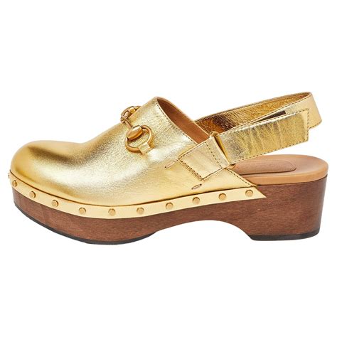 gucci amstel clog sale|Gucci Amstel Horsebit Slingback Clogs .